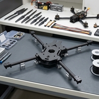 Kit de châssis de drone FPV en fibre de carbone 3K de type X de 13 pouces, empattement de 539 mm, accessoires de châssis de quadricoptère longue portée