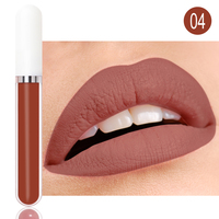 Personnalisé Votre Logo Brillant À Lèvres Mat Longue Durée Antiadhésif Liquide Imperméable Marque Privée Rouge À Lèvres
