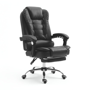 High Quality Modern Ergonomic Massage Boss Sofa Desk Executive Furniture Luxury Pu Leather <strong>Office</strong> <strong>Chair</strong> <strong>With</strong> <strong>Footrest</strong> - Product Image 1