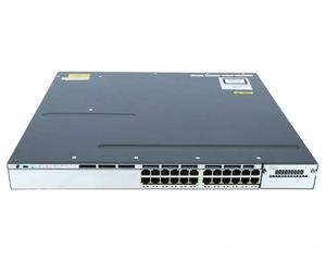 En stock Commutateur <span class=keywords><strong>WS</strong></span>-<span class=keywords><strong>C3750X</strong></span>-<span class=keywords><strong>24S</strong></span>-S 24 ports Gigabit SFP Empilable Couche 3 Capacité 160 Gbps 65,5 Mpps 4K MAC 1U Rack Entreprise Core - Product Image 1