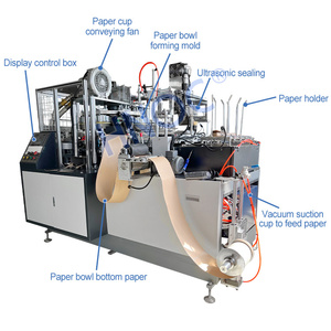 Hoàn Toàn Tự Động Double Wall New Top Giấy Cốc Cà Phê Die Cắt In Ấn Hình Thành Máy Dùng Một Lần Giấy Cup Making Machine - Product Image 3