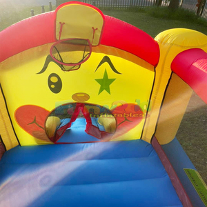 <b>Indoor</b> mini bouncer for kids commercial grade party bounce house inflatable clown bouncer with <b>slide</b> - Product Image 3