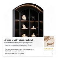 Luxuriöse Glas-Vitrine mit LED-Beleuchtung Edelstahl-Schmucktheke für Uhren- und Juweliergeschäfte - Umweltfreundlich und Anpassbar