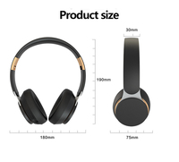 Casque d'écoute sans fil BT 5.0 à réduction de bruit Heavy Bass Dynamic Stereo Card Sports Computer Gaming Headset for Mobile Phone Use