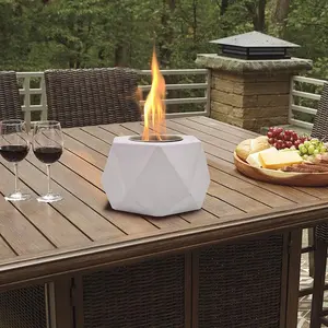 Best Selling Outdoor Oil Lamp Mini Fireplace Fire Pit Burner Quemador De Etanol Portable Fireplace For Lighting BBQ Party