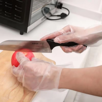 Sac plat en PE transparent à fond plat avec soufflet pour le stockage – Offre Spéciale
