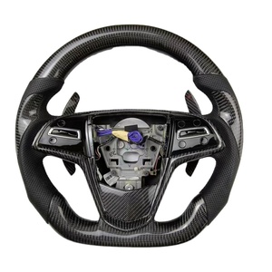Volante Deportivo en Forma de D con Acabado en Carbono para <span class=keywords><strong>Cadillac</strong></span> ATS <span class=keywords><strong>CTS</strong></span> XTS Serie 3, Estilo Mejorado para Automóviles de Alto Rendimiento - Product Image 2