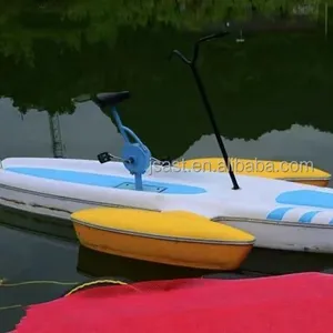 专业供应商海湖双人3轮聚氯乙烯浮筒充气踏板水上自行车