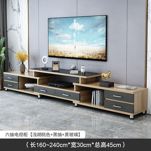 שידת טלוויזיה מודרנית מינימליסטית, שולחן קפה, מעמדי טלוויזיה, שילוב לסלון, יחידה קטנה לבית, סט שולחן טלוויזיה מעץ - Product Image 5