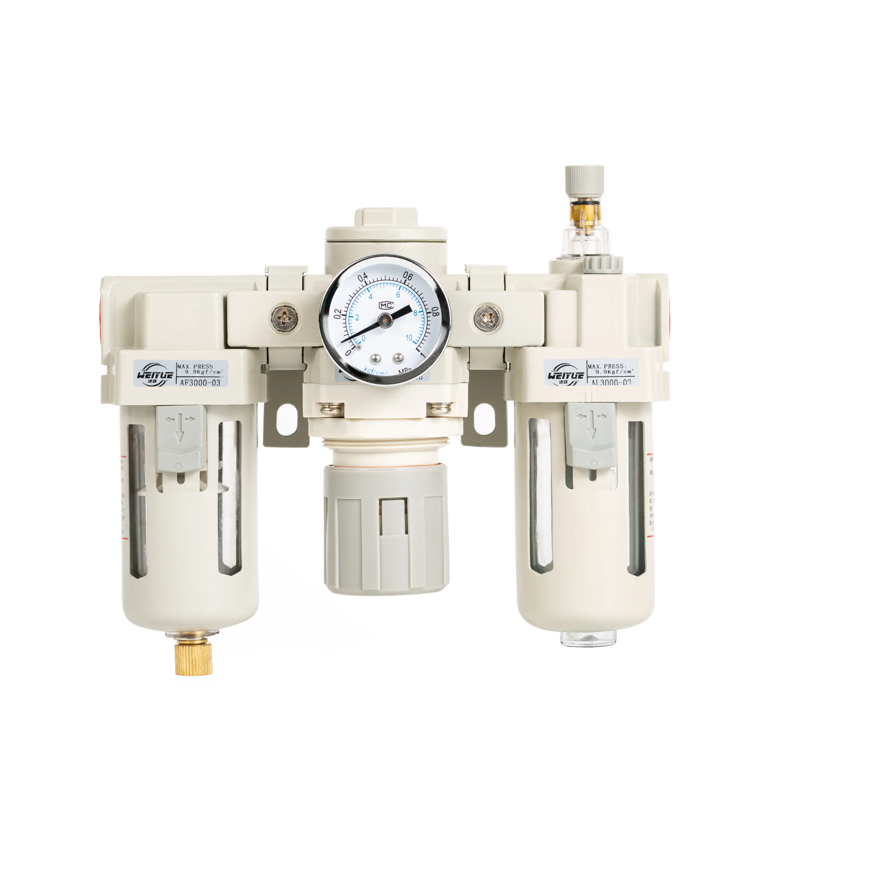 Triple air source oil water separator filter pressure reducing valve differential drainage AC4000-04