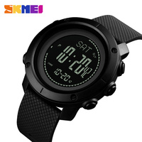 Jam Tangan Elektronik SKMEI 1418 untuk Pendakian Gunung, Pasangan, Olahraga, dengan Alat Pengukur Suhu, Altimeter, dan Barometer