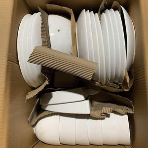 Liquidation B2B Assortiment Vaisselle en Céramique Blanche Irrégulière, Assiettes, Bols, Porcelaine en Stock – Vente Directe par Tonne - Product Image 5