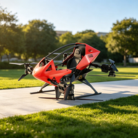 Новый спортивный гироплан Evtol VTOL: карбоновый корпус, батарейное питание, автопилот, высокая скорость, легкий вес, одноместный, персональный.