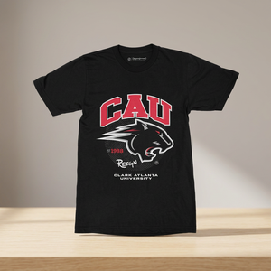 T-shirt uni à manches courtes style streetwear Clark Atlanta University CAU, tee-shirt universitaire personnalisé unisexe 100% coton coupe classique campus - Product Image 3