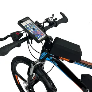 Bolsa para bicicleta, sacola com quadro frontal para bicicleta, com tubo magnético, para praia e estrada, acessórios para bicicleta