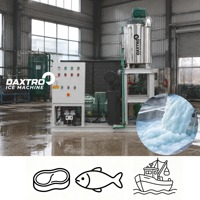 Machine à glace liquide industrielle automatique de 5 tonnes, production de 5000 kg/jour, eau de mer, saumure, SUS316, compresseur, CE