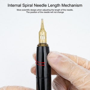 Kit de máquina de tatuaje Pmu Microblading de cejas inalámbrico profesional pistola de tatuaje delgada con fuente de alimentación de tatuaje práctica piel látex - Product Image 4