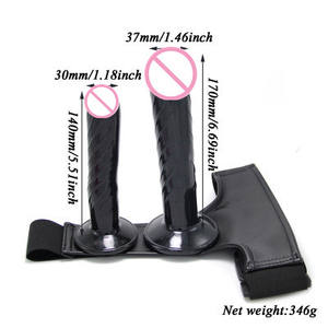 Double Dildos Strap-on Harnais pour Couples Lesbiens, Jouets Sexuels BDSM Ajustables, Fabrication Directe d'Usine <span class=keywords><strong>2021</strong></span> - Product Image 3