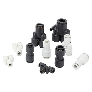 Conector Rápido SIVK KQ2H, Acoplador Recto Reductor de Diámetro para Tubo de Aire de Plástico, Negro y Blanco KQ2H04 0 - Product Image 3