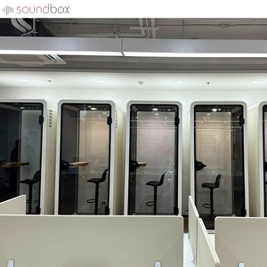 Cabina de oficina Soundbox para reuniones, cabina para sala de trabajo, teléfono, cabinas de reducción de ruido insonorizadas - Product Image 5