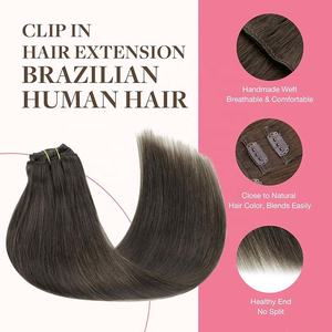 Extensiones de Cabello con Clip de Ondas de Maíz al por Mayor, Cabello Natural Remy de Doble Trama, Invisible, Sin Costuras, Cabello Camboyano Virgen con Clip - Product Image 2