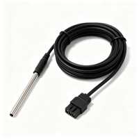 Sensor de Temperatura Digital a Prueba de Agua DS18B20, Sonda de Acero Inoxidable de 1 Hilo con Cable de 1 m