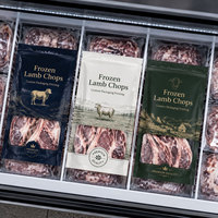 Sacs de conservation alimentaire scellés sur trois côtés pour viande congelée, multi-styles, pour agneau, porc, steak