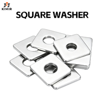 Custom Stainless Steel Square Washers M10 Zinc Plated GB Standard Flat Square Hole Fastener Bevel Steel Plate Washers