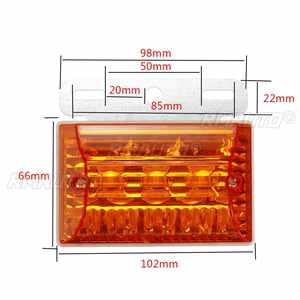Feu de position latéral LED 24V pour voiture et camion avec répétiteur de clignotant et feu arrière pour remorque, bus, caravane, bateau - Product Image 5