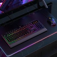 Bonne Qualité Ergonomique Rétroéclairé PAR LED Optique Mécanique Clavier De Jeu et Souris Combo