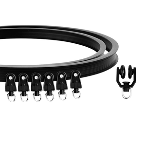 Rail de <span class=keywords><strong>rideau</strong></span> électrique moderne en <span class=keywords><strong>PVC</strong></span> courbé, flexible et personnalisable, <span class=keywords><strong>pour</strong></span> hôpital et balcon - Product Image 4