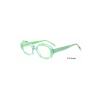 Montures de lunettes optiques ovales géométriques en acétate pour femmes, lunettes de vue tendance, OEM ODM, logo personnalisé