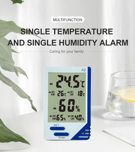 Thiết kế mới điện tử hộ gia đình nhiệt kế trong nhà bé phòng Nhiệt độ <span class=keywords><strong>Meter</strong></span> độ ẩm <span class=keywords><strong>Meter</strong></span> - Product Image 2