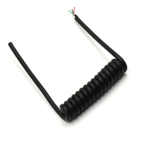 Câble spiralé en PVC 4C/5C, fil électrique en spirale, conducteur en cuivre, gaine en PU, fabricant, nombre de conducteurs personnalisable