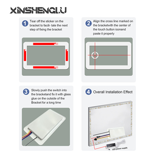투야 4G 네트워크 & 블루투스 DC12V 60W LED 조광 스위치 | 욕실 LED 거울용 터치 센서 유도 스위치 - Product Image 5