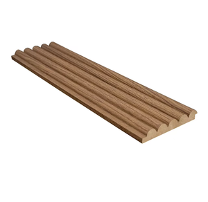 Panneau mural à lattes en MDF de 18 mm, panneau de décoration intérieure moderne à rainures pour le salon, la chambre à coucher, le bureau, solutions de design mural - Product Image 2