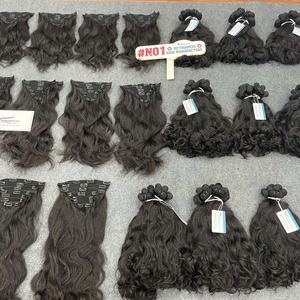 SOLDES D'ÉTÉ! 10% de réduction sur l'ensemble complet de extensions de cheveux humains à clipser colorées de qualité vietnamienne de luxe - Product Image 2