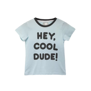 ชุดเซ็ตสองชิ้นสำหรับเด็กผู้ชาย HAPA ลายพิมพ์สีฟ้าอ่อน แขนสั้น ผ้าคอตตอนผสม สวมใส่สบาย สไตล์ Preppy สำหรับฤดูร้อน เหมาะสำหรับใส่ทุกวัน - Product Image 2