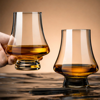 Verre à whisky de dégustation de luxe au design vintage, personnalisable, verre à whisky à ventre large, verre tulipe – Vente chaude