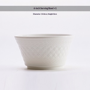 Set Regalo Natalizio <span class=keywords><strong>di</strong></span> Ciotole, Piatti e Stoviglie in Porcellana Stile Nordico, Smaltate e Adatte al Microonde, con Rilievo Francese - Product Image 6