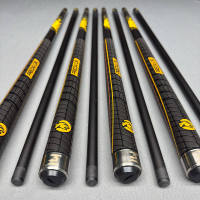 Queue de billard et de snooker Premium Preoaidr Série 314 en fibre de verre noire, avec pointe de 14 mm, pour jump et break
