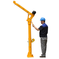 Grue à flèche colonne BZD de 2 tonnes de haute qualité, à montage sur pilier fixe, rotation à 360 degrés, pour la manutention de matériaux en usine