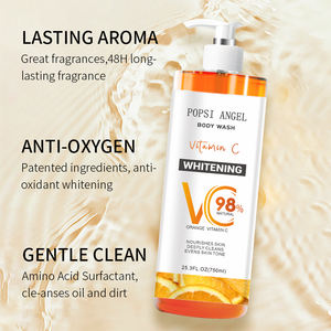 Gel Douche Liquide en Gros Marque Blanche Niacinamide Vitamine C 750ml Hydratant Exfoliant Nettoyant Corps pour Soin de la Peau Éclaircissant - Product Image 3