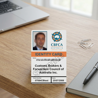 Carte d'identité PVC étanche RFID NFC ISO avec code QR, pour entreprise, adhésion, avec code-barres magnétique