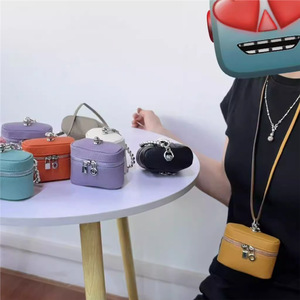 2026 Luxury Designer Fashion Small Headphone Case Lipstick Zipper Bag Leather Mini Coin <b>Wallet</b> Purse Pouch Bag for Kids - Product Image 2