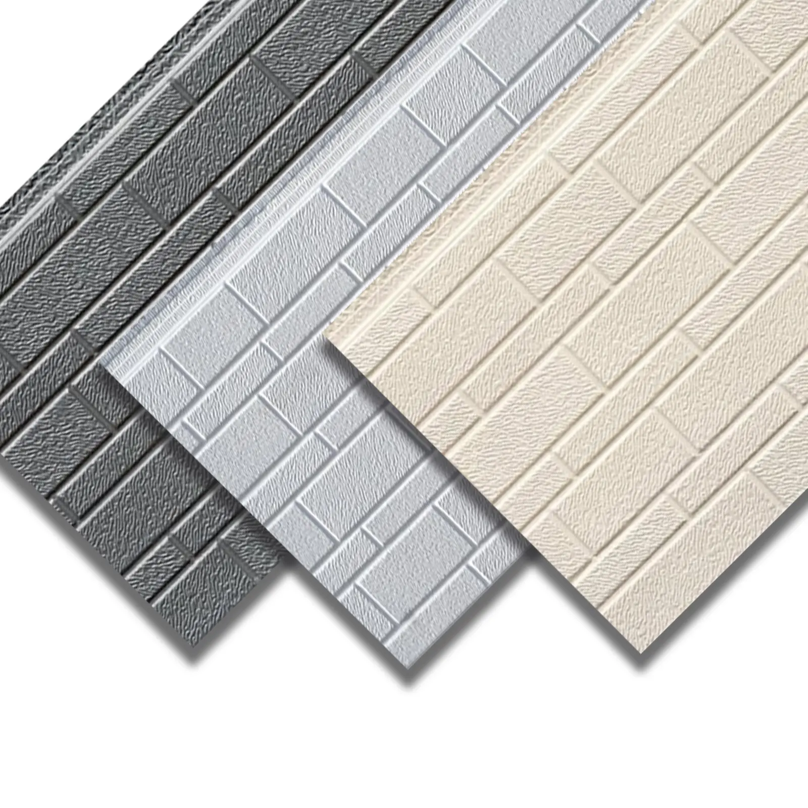 Polyurethane PU foam panel sandwich board exterior decorative siding faux brick metal 16mm sandwich wall panel