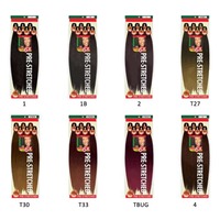 Extensions capillaires synthétiques Yaki résistantes à la chaleur à l'eau chaude, tissage simple pré-étiré Mira 6X, pack jumbo 52'' pour tresses, vente en gros