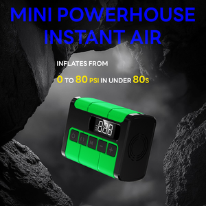 Richtek pompa udara Digital portabel, baru dirancang membuat kompresor udara nirkabel Mini dapat diisi ulang plastik inflator sepeda mobil cepat - Product Image 3