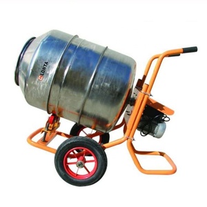 Mezcladora de Cemento y Concreto LONTA CQ350 de 350L, de Acero Inoxidable, Pequeña, Manual, Móvil, Portátil, con Motor Eléctrico, para Uso Doméstico, de Grado Alimenticio - Product Image 4