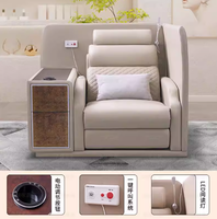 Nouveau Fauteuil Électrique Haut de Gamme 2025 au Design Moderne et Simple, Fauteuil Inclinable Médical de Massage Écologique avec USB en Bois pour Réception et Négociation